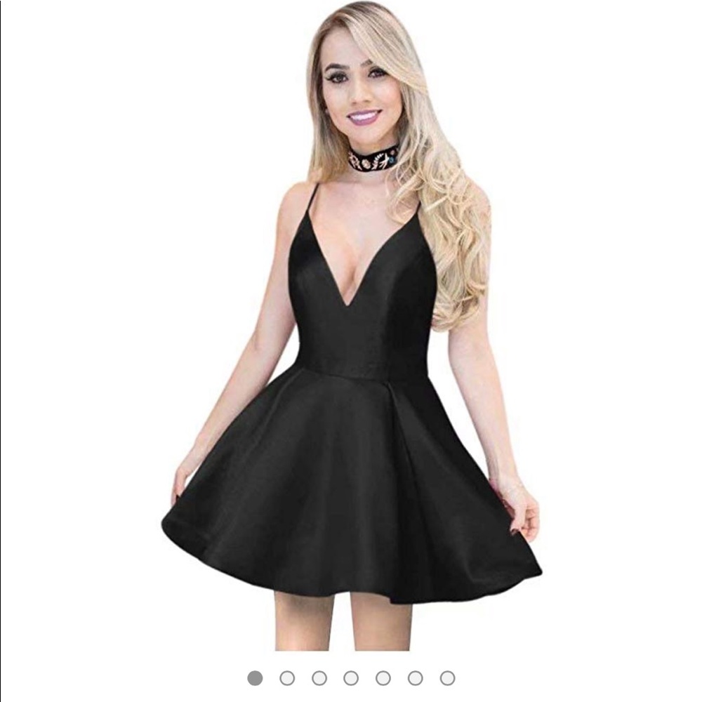 Short black homecoming dress
